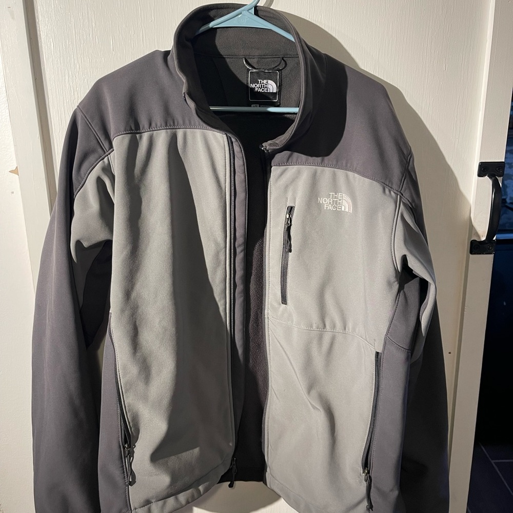 Mens The North Face Apex Bionic 2 Black/White/Gray AMVY Full Zip Jacket! Size L
